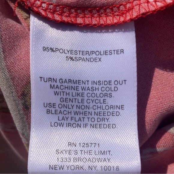 Kentucky Derby Bound! Skye's the Limit Red and Brown Equestrian Chain Dress - Picture 5 of 8